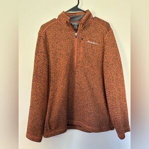 Eddie Bauer men’s half zip sweater size Large